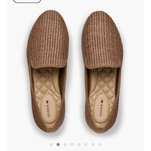 BIRDIES SLIPPERS - starling in walnut raffia size 9 EUC RET $130